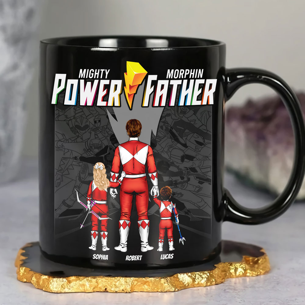 Personalized Mighty Morphin Power Father Mug Coffee Mug PopCulturePrints