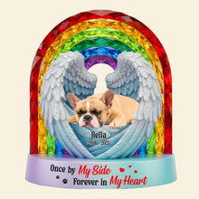 Load image into Gallery viewer, Once by My Side, Forever in My Heart - Custom Memorial Dog Plaque for Pet Lovers Shaped Plaques PopCulturePrints
