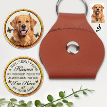 Load image into Gallery viewer, A Hug From Heaven - Personalized Leather Pocket Hug for Mom and Grandma Leather Pocket Hug PopCulturePrints
