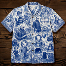 Load image into Gallery viewer, "Embrace the Spook!" Retro Horror Hawaiian Shirt - Personalized Gift for Horror Lovers
