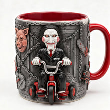 Load image into Gallery viewer, “Unlock Your Inner Horror Fan with Every Sip” - Creepy Accent Mug - Personalized Gift for Horror Lovers Coffee Mug PopCulturePrints
