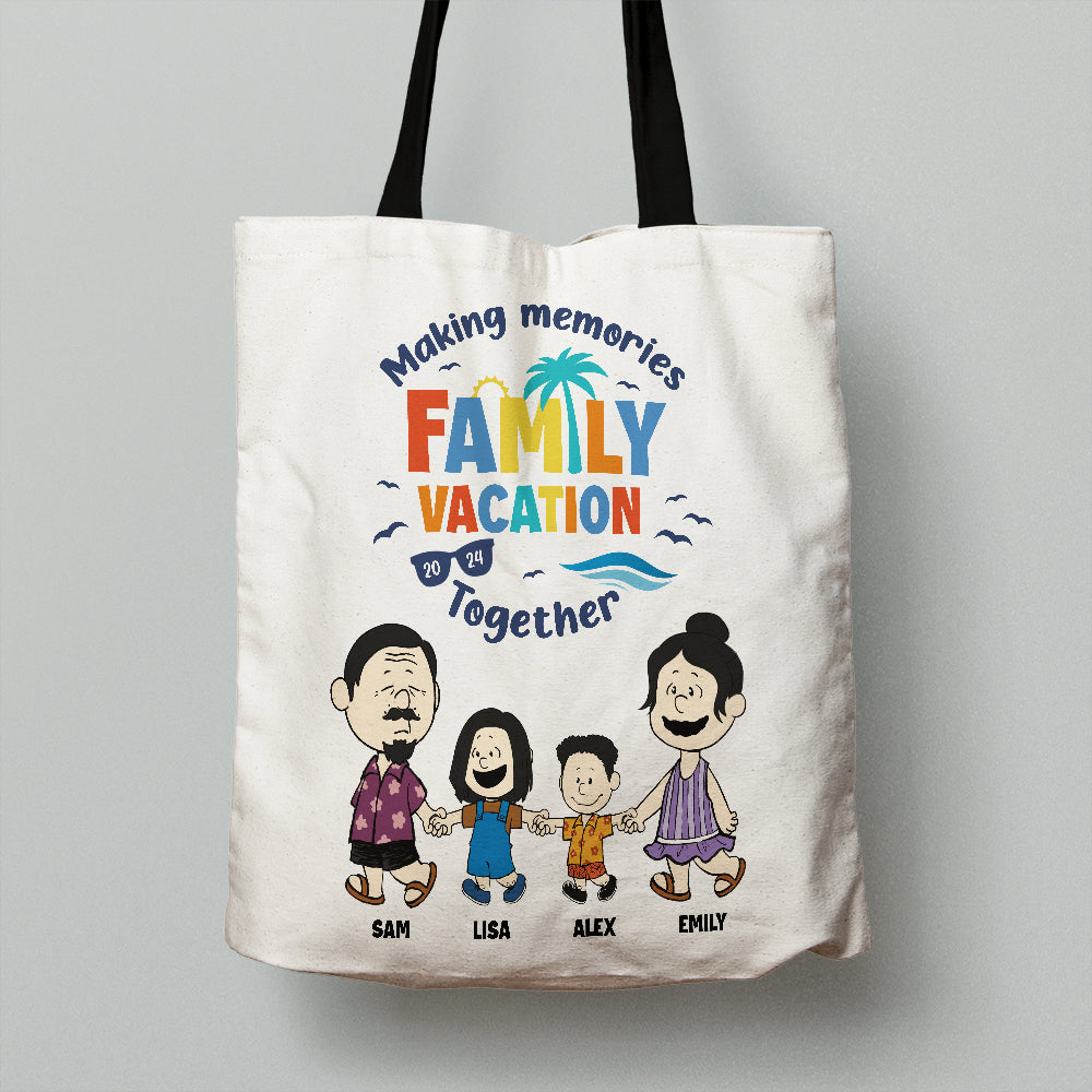 Personalized Family Vacation Tote Bag - Making Memories Together