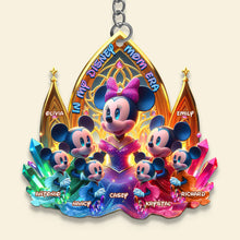 Load image into Gallery viewer, &quot;Mom Runs On Coffee and Magic&quot; - Magical Mouse Keychain, Personalizable Gift for Mom, Grandma, and More Keychains PopCulturePrints
