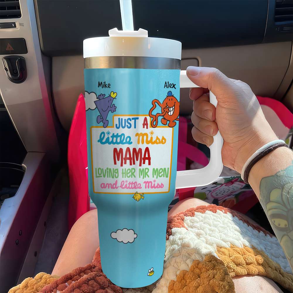 Custom Little Miss Mama Tumbler - Personalized Mr. Men & Little Miss Gift for Mother's Day Tumbler Cup PopCulturePrints
