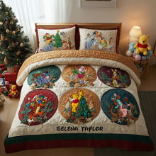 Load image into Gallery viewer, Spread Holiday Cheer with the Cute Christmas Gang Quilt Bed Set - Personalized Gifts for Movie Fans! Bedding Set PopCulturePrints
