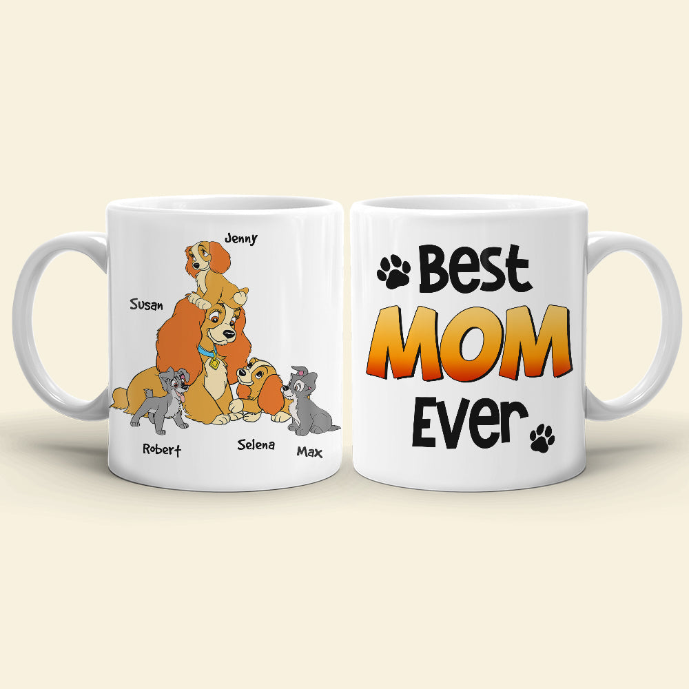 Personalized Best Dog Mom Ever Mug - Unique Mother's Day Gift for Pet Lovers Coffee Mug PopCulturePrints