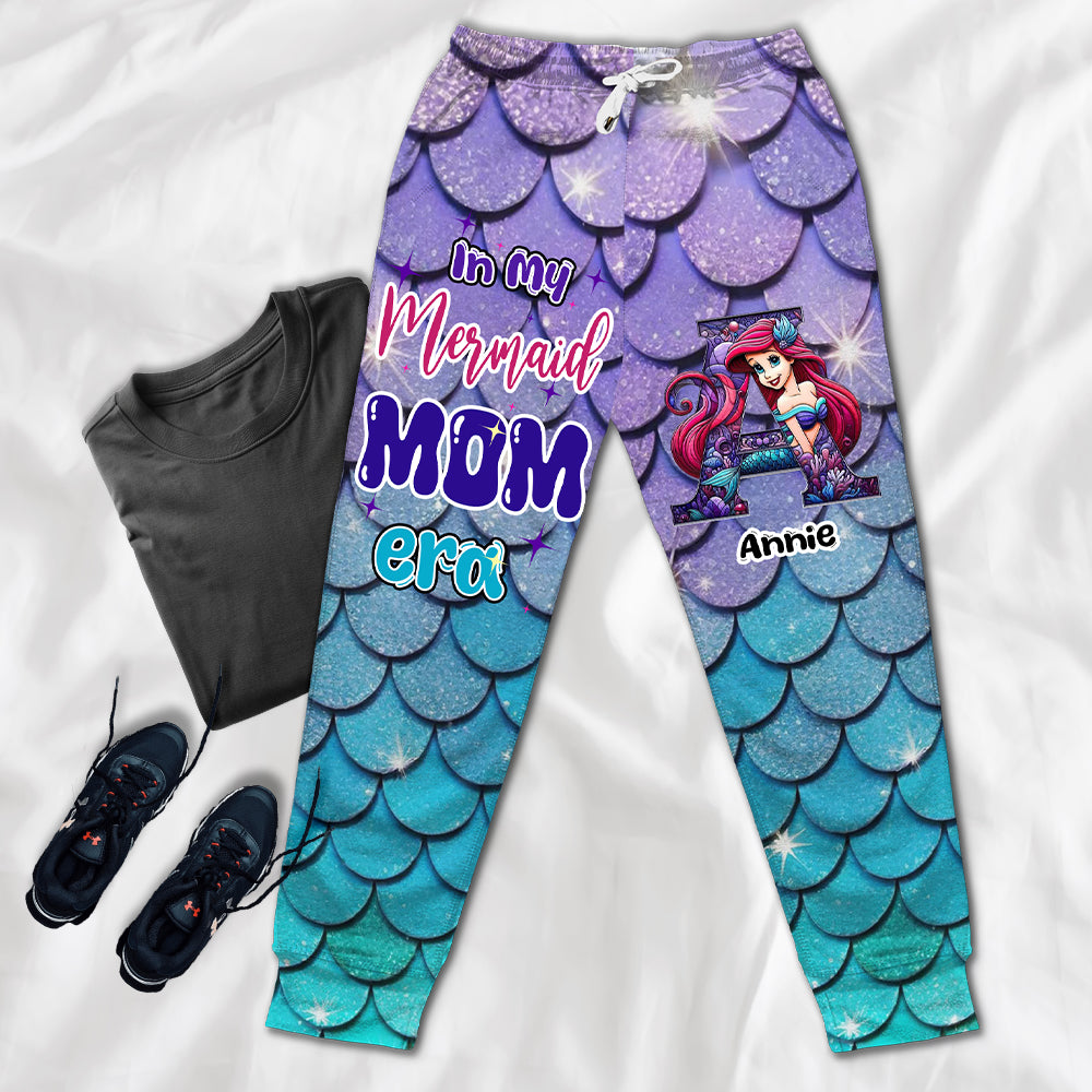 In My Mermaid MOM Era Sweatpants - Personalized Gifts for Moms Shorts and Pants PopCulturePrints