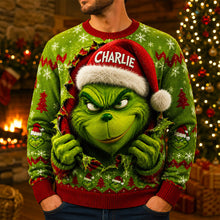 Load image into Gallery viewer, “Unwrap the Fun with Our Mischievous Santa Hat Shirt!” - Personalized Christmas Gift for Everyone
