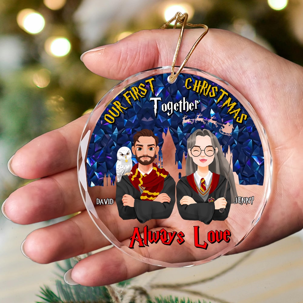 Personalized Magical Couple Christmas Ornament