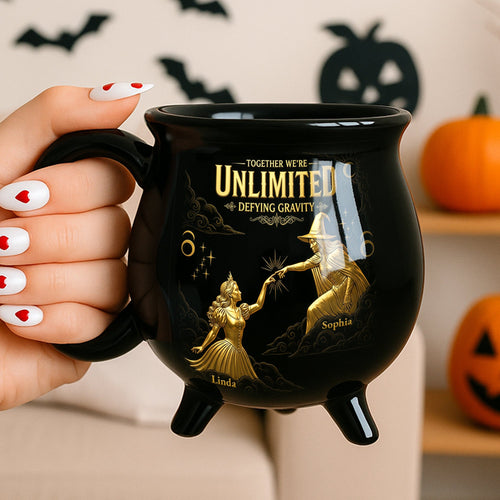 Together We’re Unlimited - Enchanted Cauldron Mug - Personalized Gift for Fantasy Lovers Cauldron Mug PopCulturePrints