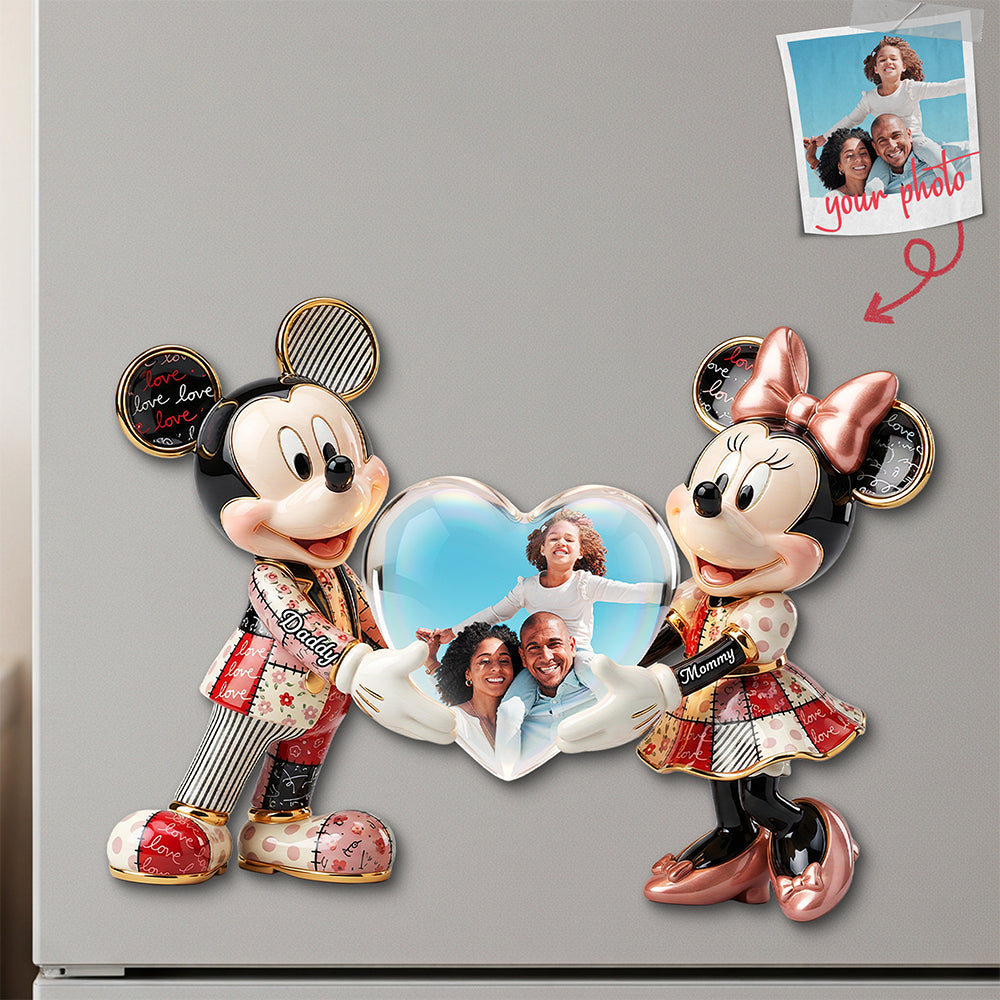 Family Forever - Personalized Photo Fridge Magnet - Perfect Gift for Loved Ones Fridge Magnet PopCulturePrints