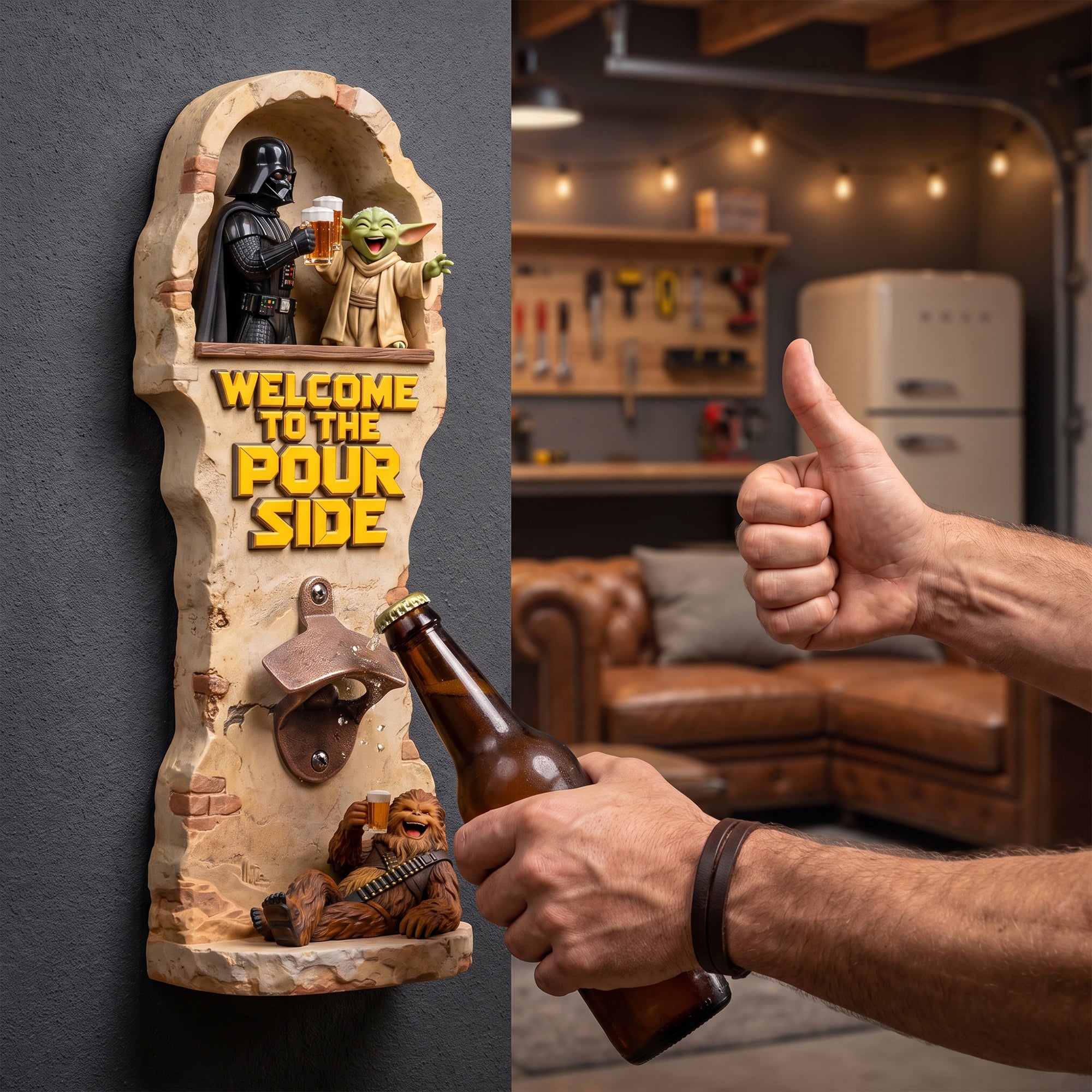 Funny Intoxicated Warriors Wall Hanging Bottle Opener - Personalized Gifts 02tyqn180726 Bottle Opener PopCulturePrints