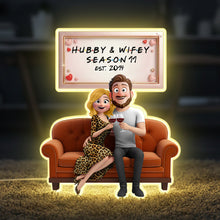 Load image into Gallery viewer, Love Illuminated: Romantic Couple Acrylic Light Box - Personalized Gifts for Couples Light Box PopCulturePrints
