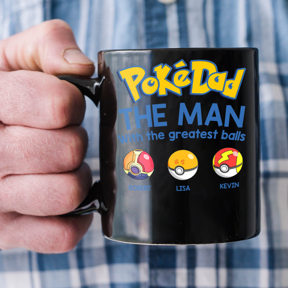 PokéDad Personalized Mug - Greatest Balls Edition Coffee Mug PopCulturePrints