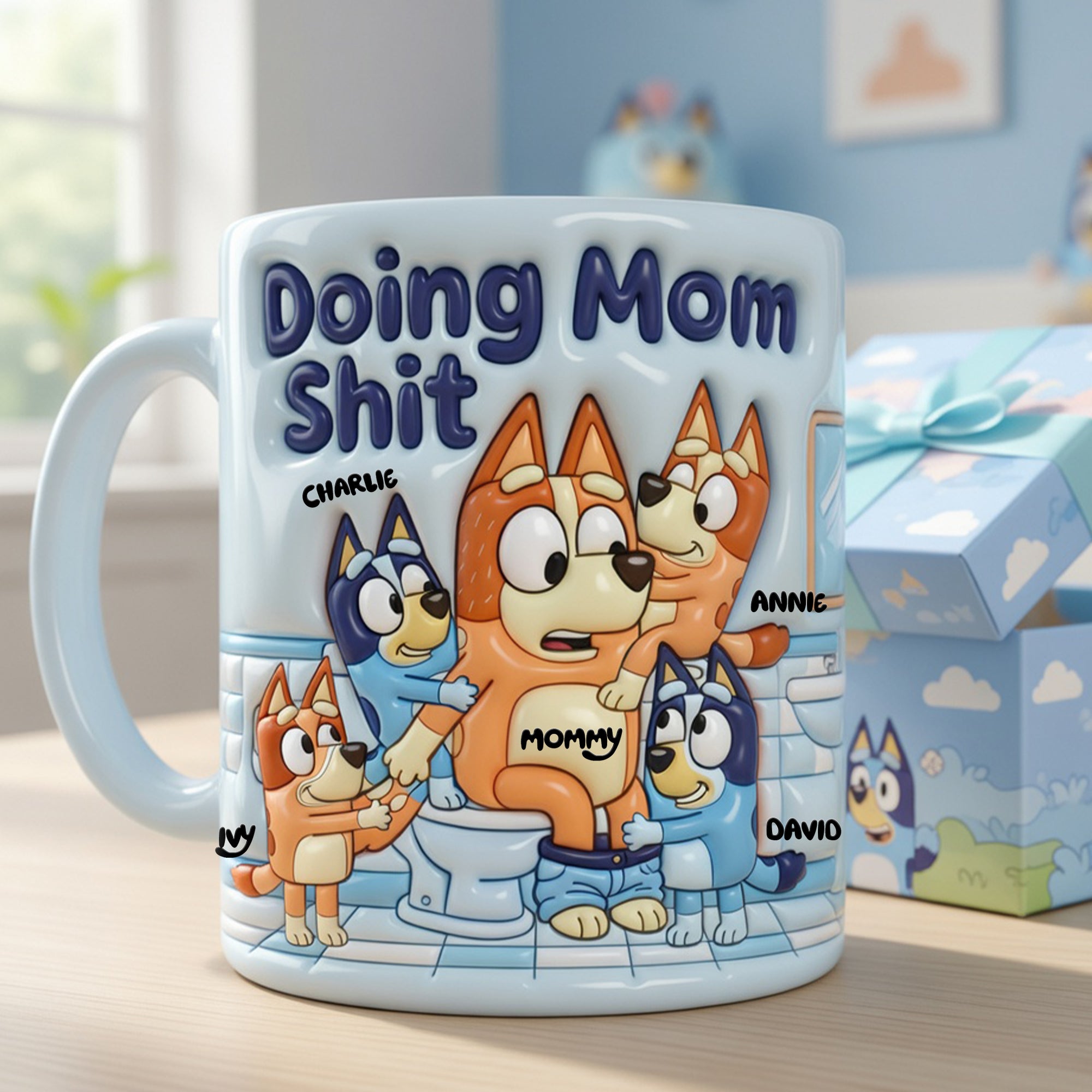 Doing Mom Shit - Personalized Coffee Mug for Mom Coffee Mug PopCulturePrints