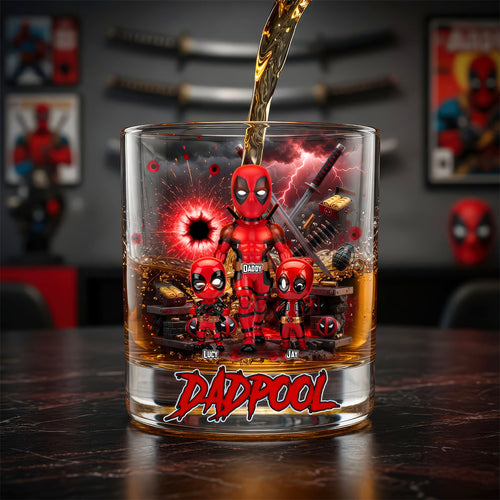 “The Best Dad Ever” – Funny Hero Dad Glass Mug – Personalized Gift for Dad, Grandpa & Father Figures Glass PopCulturePrints