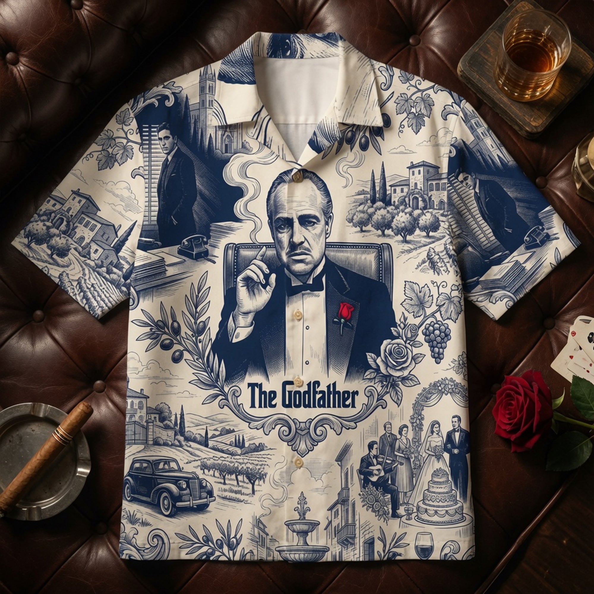 "Embrace Your Inner Legend" - Vintage Crime Boss Hawaiian Shirt - Personalized Gifts Hawaiian Shirts PopCulturePrints