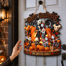 Load image into Gallery viewer, Spooky Family - Personalized Happy Halloween Acrylic Sign
