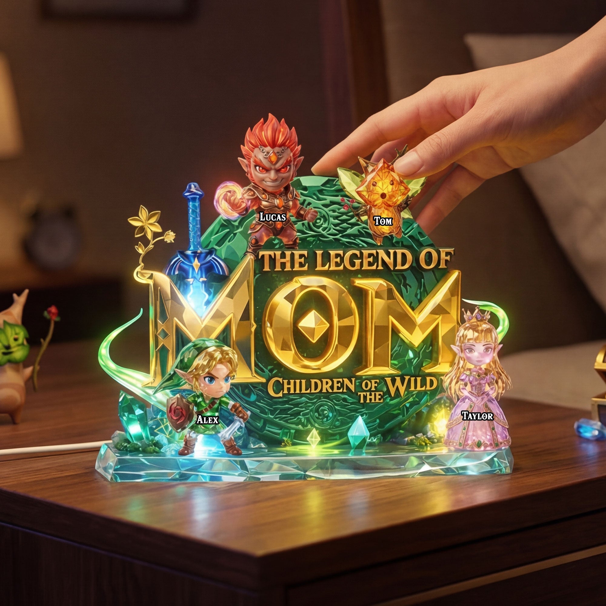 “Honor the Legend of Mom” - Personalized Light Box - Unique Gift for Mom, Grandma, and More Light Box PopCulturePrints
