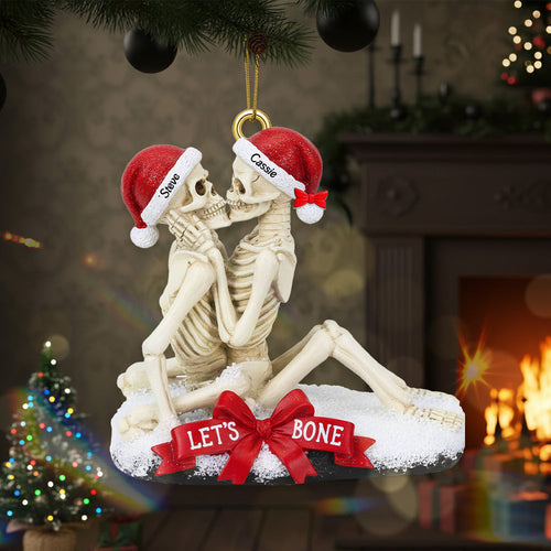 Let's Bone Together - Personalized Christmas Ornament for Couples Ornament PopCulturePrints