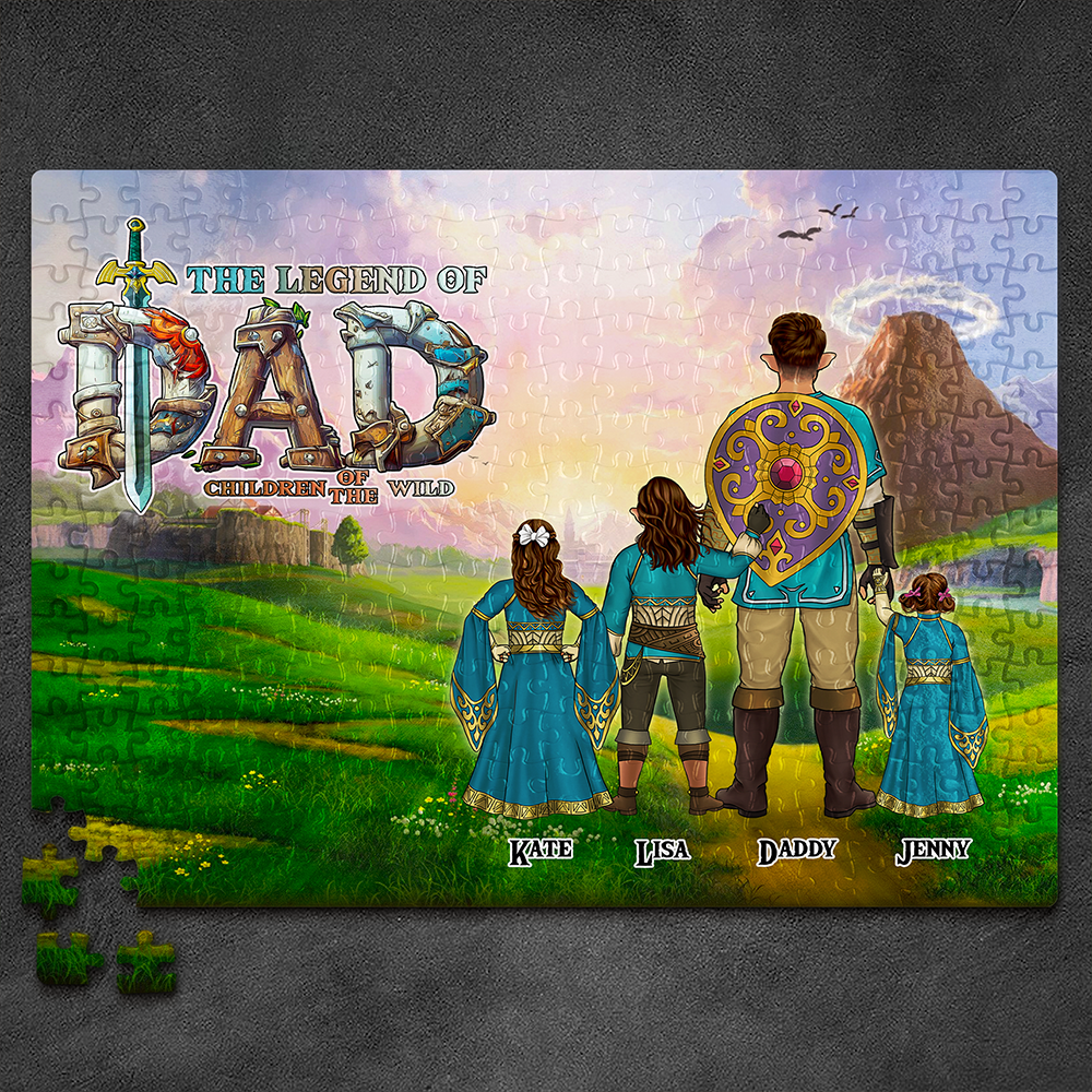 The Legend Of Dad Puzzle - Custom Jigsaw for Dads Jigsaw Puzzles PopCulturePrints