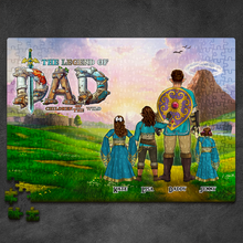 Load image into Gallery viewer, The Legend Of Dad Puzzle - Custom Jigsaw for Dads Jigsaw Puzzles PopCulturePrints
