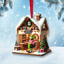 Load image into Gallery viewer, Personalized Green Monster Hairdresser Ornament Ornament PopCulturePrints

