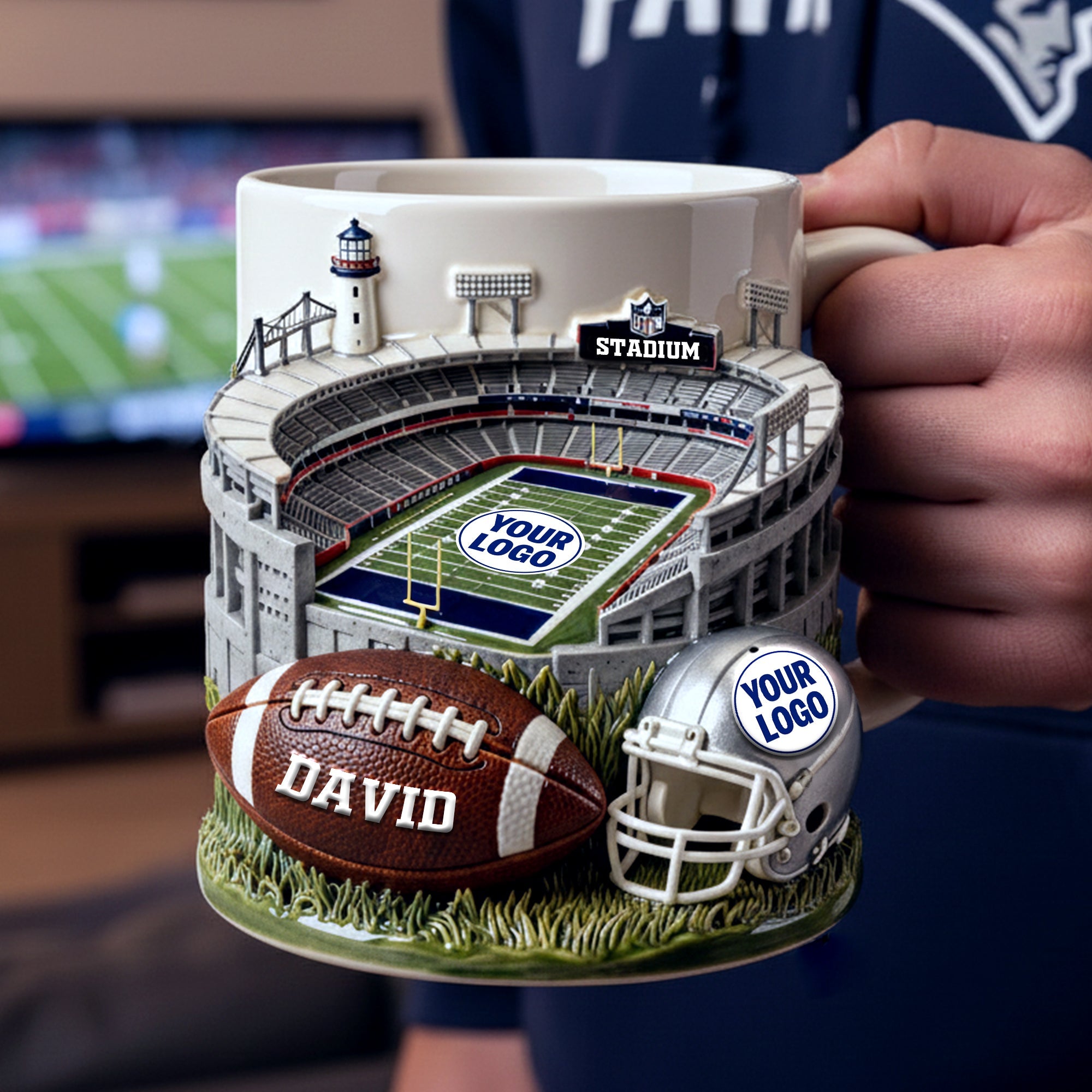 Game Day Stadium Coffee Mug - Personalized Gift for Sport Enthusiasts Coffee Mug PopCulturePrints