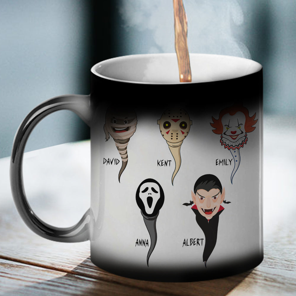 Personalized Horror Characters Magic Mug for Dad Magic Mug PopCulturePrints