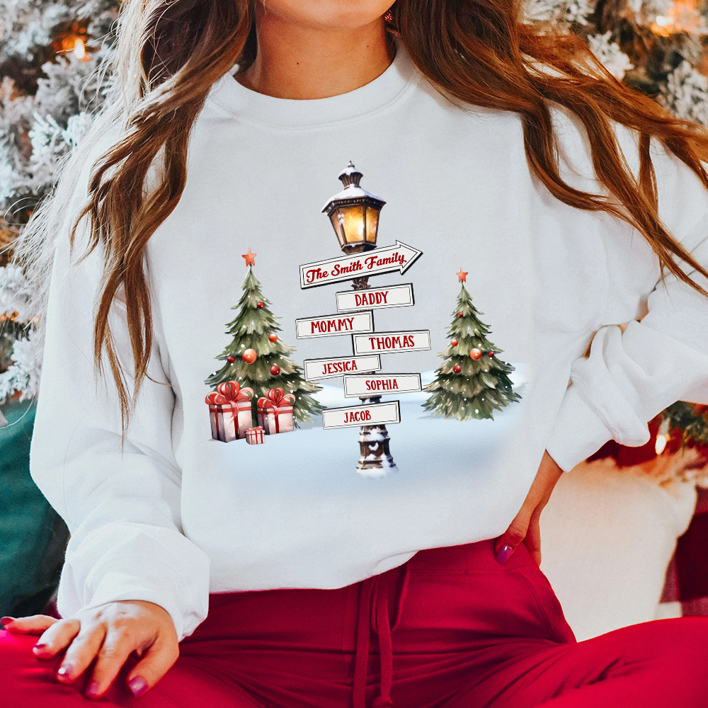 Custom Family Christmas Sweatshirt - Festive Holiday Gift