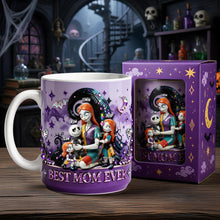 Load image into Gallery viewer, "Best Mom Ever" - Spooky Queen Family Coffee Mug - Personalized Gift for Moms, Grandmas and More Coffee Mug PopCulturePrints
