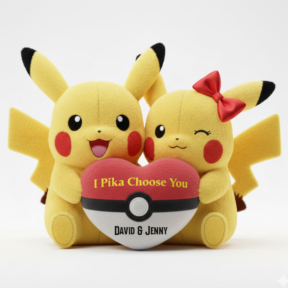 "I Pika Choose You" - Personalized Couple Pillow - Unique Gift for Couples, Friends and Loved Ones Pillow PopCulturePrints
