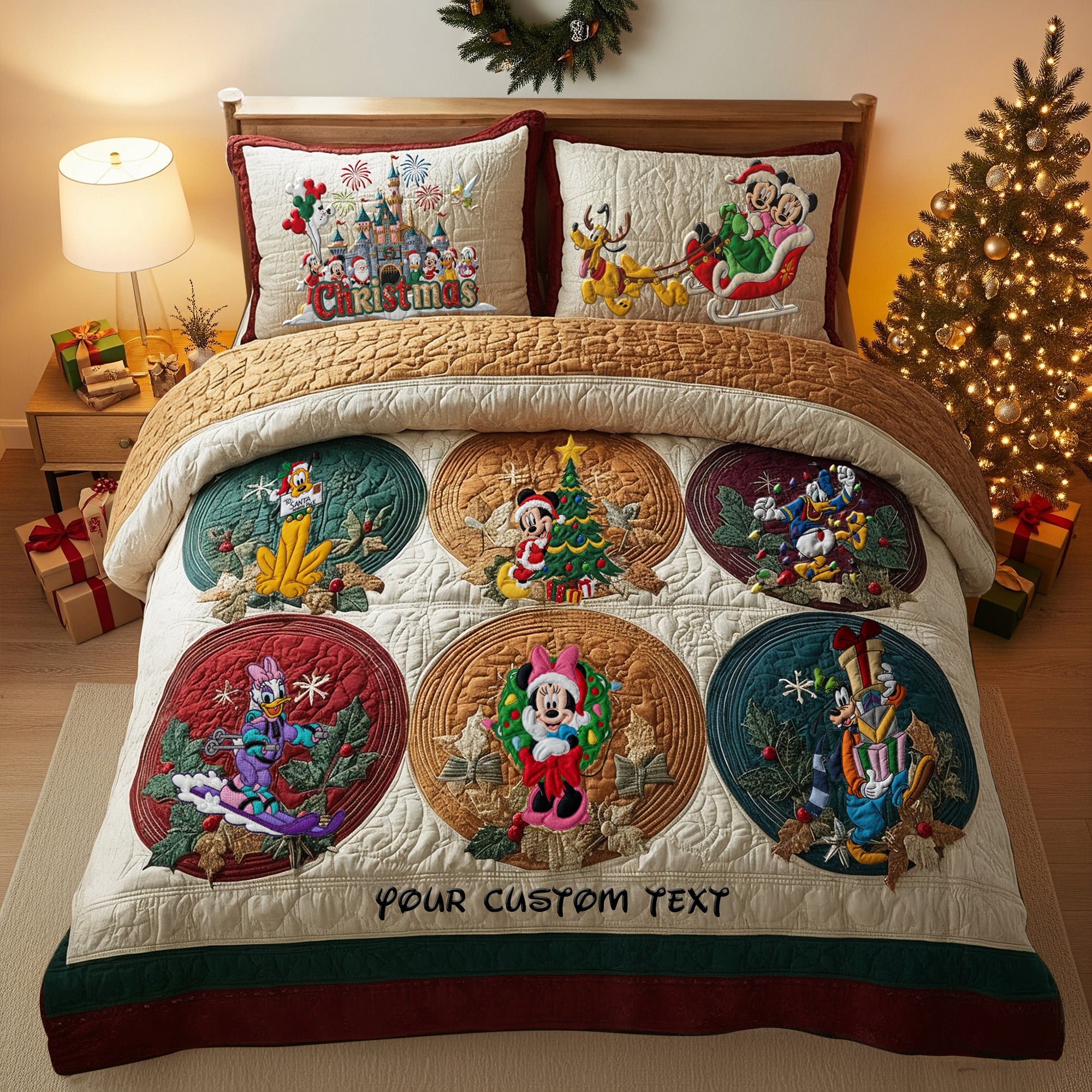 Make This Christmas Jolly - Personalized Jolly Christmas Gang Quilt Bed Set for Fans Bedding Set PopCulturePrints