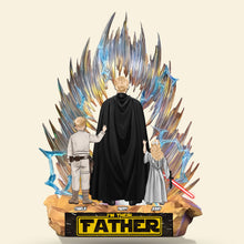 Load image into Gallery viewer, &quot;I&#39;m Their Father&quot; - A Personalized Galaxy Dad Plaque - Unique Gifts for Dads &amp; Grandpas Shaped Plaques PopCulturePrints
