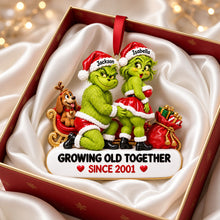 Load image into Gallery viewer, Growing Old Together Christmas Ornament - Personalized Gift for Couples
