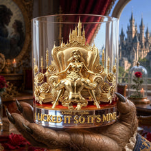 Load image into Gallery viewer, I Licked It So It's Mine - Mischievous Couple Round Glass - Personalized Gift for Couples
