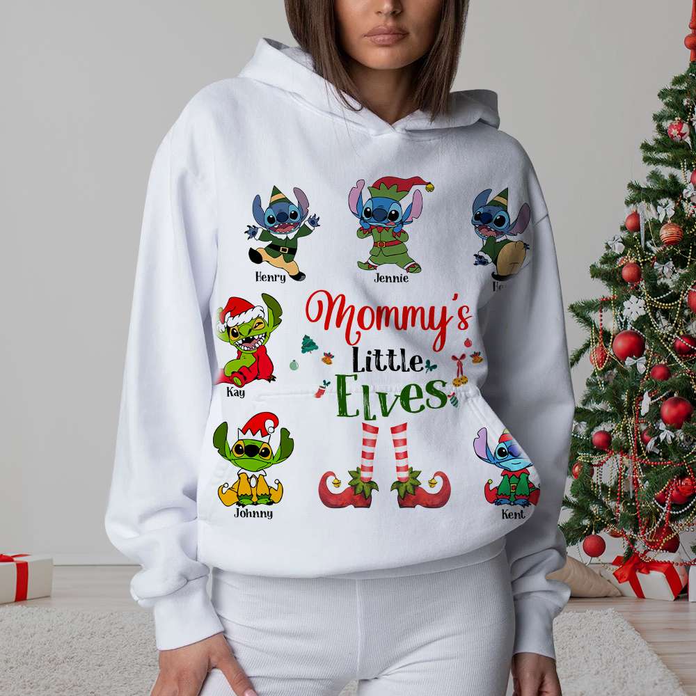 Customizable Christmas Elves Sweatshirt for Mom