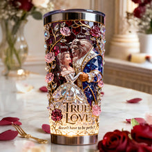 Load image into Gallery viewer, True Love Never Goes Out of Style - Romantic Couple Tumbler, Personalized Gift for Couples Tumbler Cup PopCulturePrints
