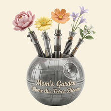 Load image into Gallery viewer, “Mom’s Garden: Where the Force Blooms” - Personalized Acrylic Plaque Gift for Mom, Grandma, and Special Women Shaped Plaques PopCulturePrints
