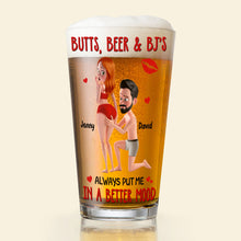 Load image into Gallery viewer, Always Put Me In A Better Mood - Personalized Funny Beer Glass for Couples Beer Glasses PopCulturePrints
