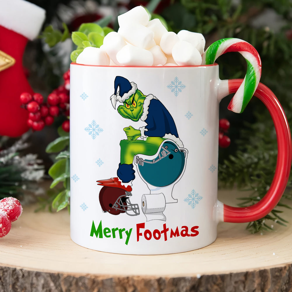 Customizable Funny Football Mug with Team Logo Coffee Mug PopCulturePrints