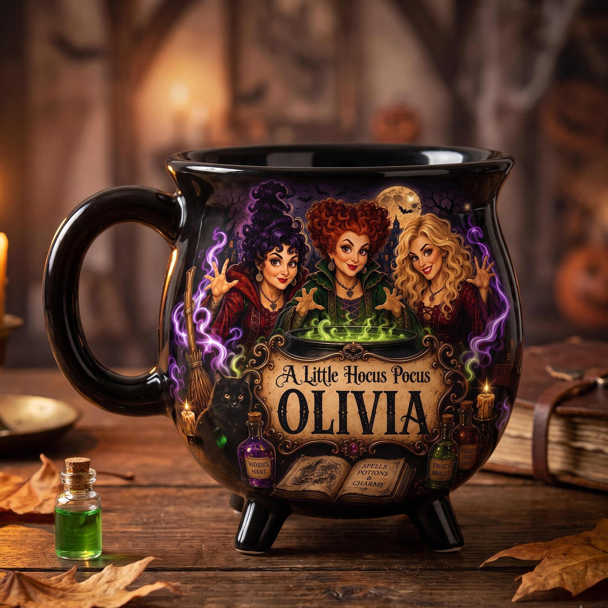 Enchanting Dark Fantasy Cauldron Mug - Personalized Gift for Friends Cauldron Mug PopCulturePrints