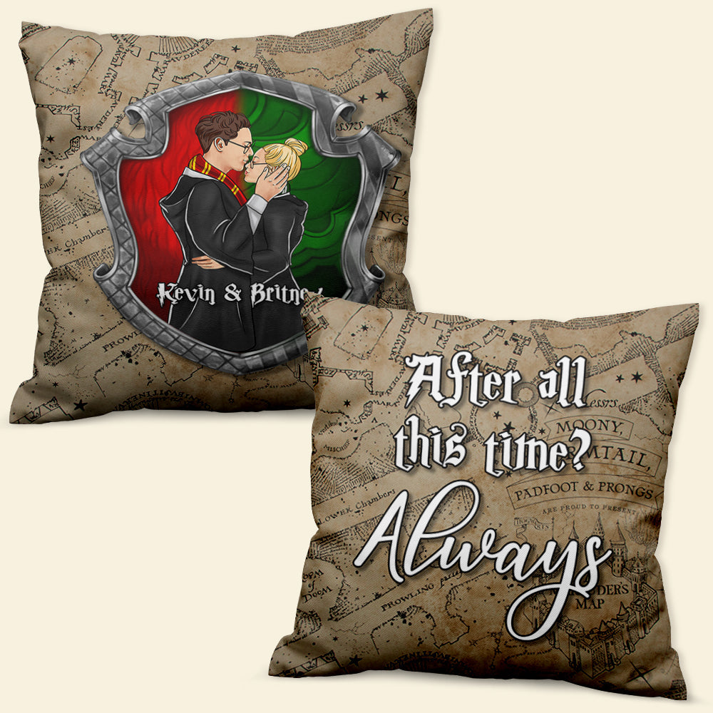 Personalized Magical Couple Pillow Gift - Unique Design for Valentine's Day Gifts Pillow PopCulturePrints