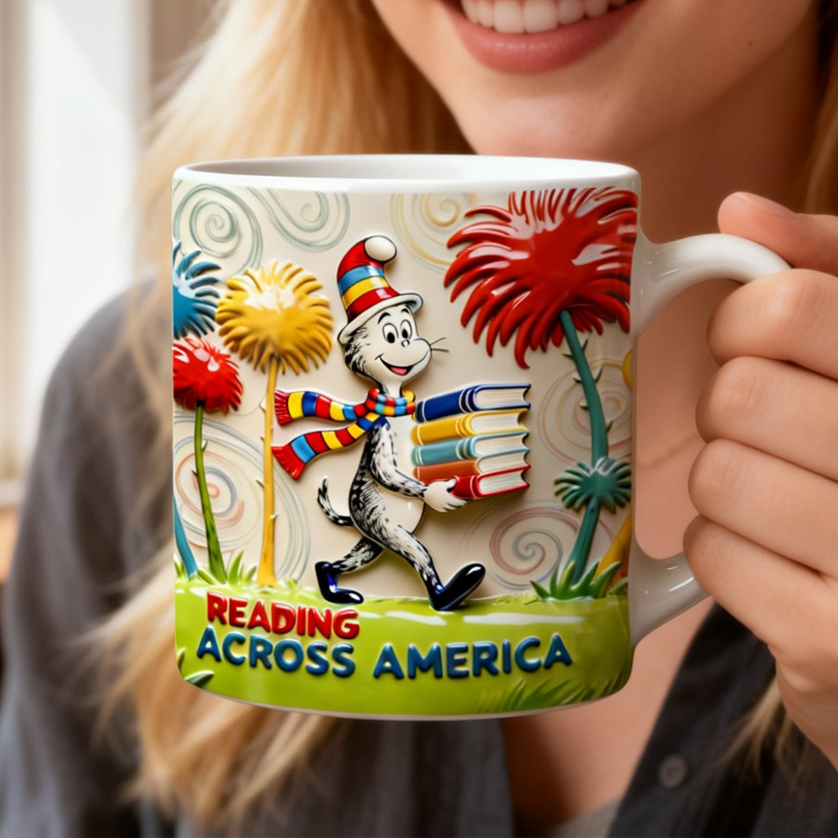 “Reading is Fun!” - Love Book Coffee Mug - Personalized Gifts for Book Lovers Coffee Mug PopCulturePrints
