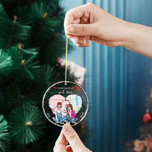 Load image into Gallery viewer, Personalized Besties Christmas Ornament - Crystal Puzzle Design Ornament PopCulturePrints
