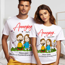 Load image into Gallery viewer, Personalized 2D Couple Sweatshirt: Annoying Each Other Shirts PopCulturePrints
