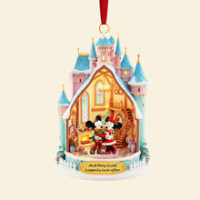 Load image into Gallery viewer, &quot;And they lived happily ever after&quot; - Personalized Christmas Ornament for Couples Ornament PopCulturePrints
