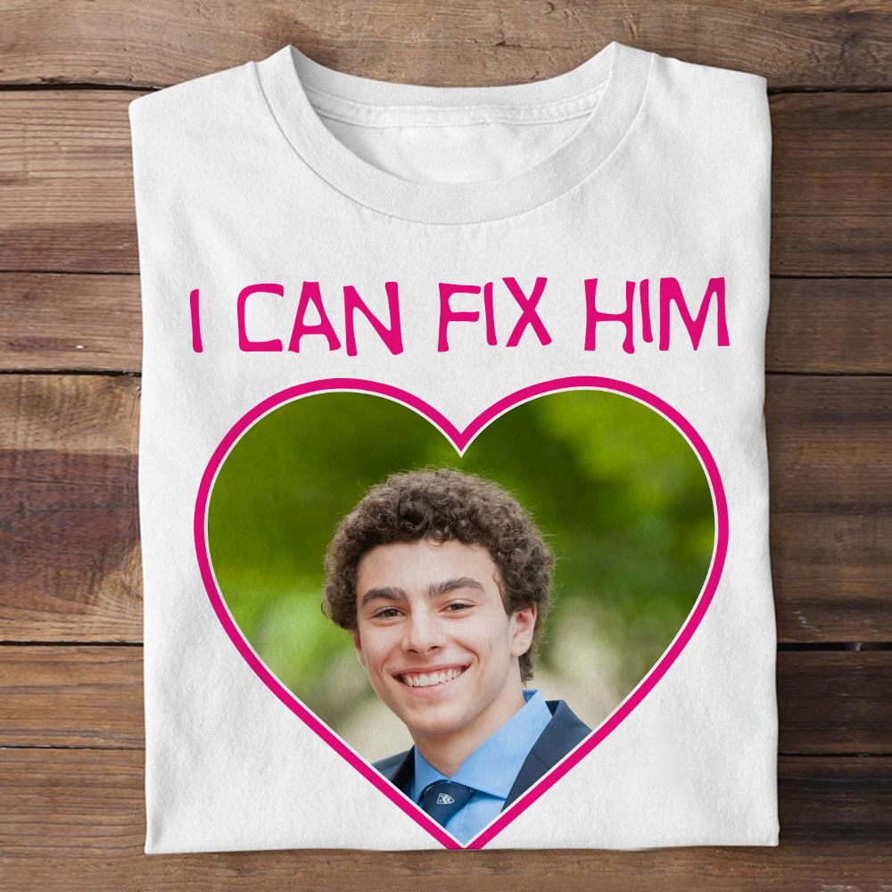 Personalized 'I Can Fix Him' Heart Sweatshirt