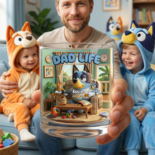Load image into Gallery viewer, “Celebrating Dad Life!” - Little Pups Whiskey Glass - Personalized Gift for Dad, Grandpa, and More Glass PopCulturePrints
