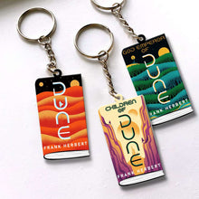 Load image into Gallery viewer, Custom Book Lover Keychain - Dune Series Design Keychains PopCulturePrints
